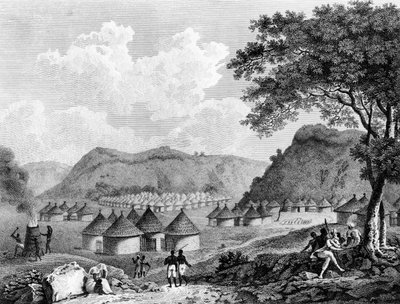 View of Kamalia Village from Travels in the Interior Districts of Africa by Mungo Park